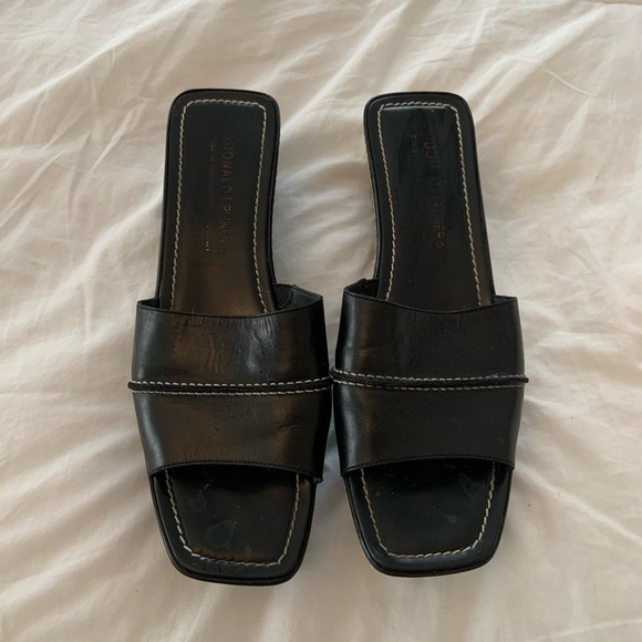 Donald J. Pliner Wedged Platform Slide Shoe - Picture 3 of 6